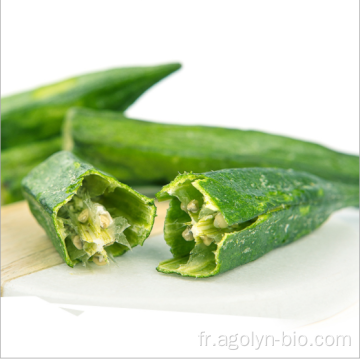 Snack Sain Légumes Secs VF Okra Avec Salé